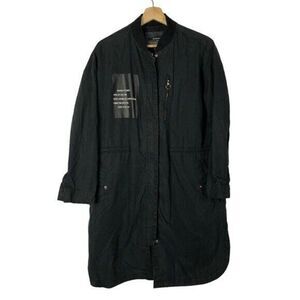 H:Connect Black Longline Streetwear Utility Jacket S
